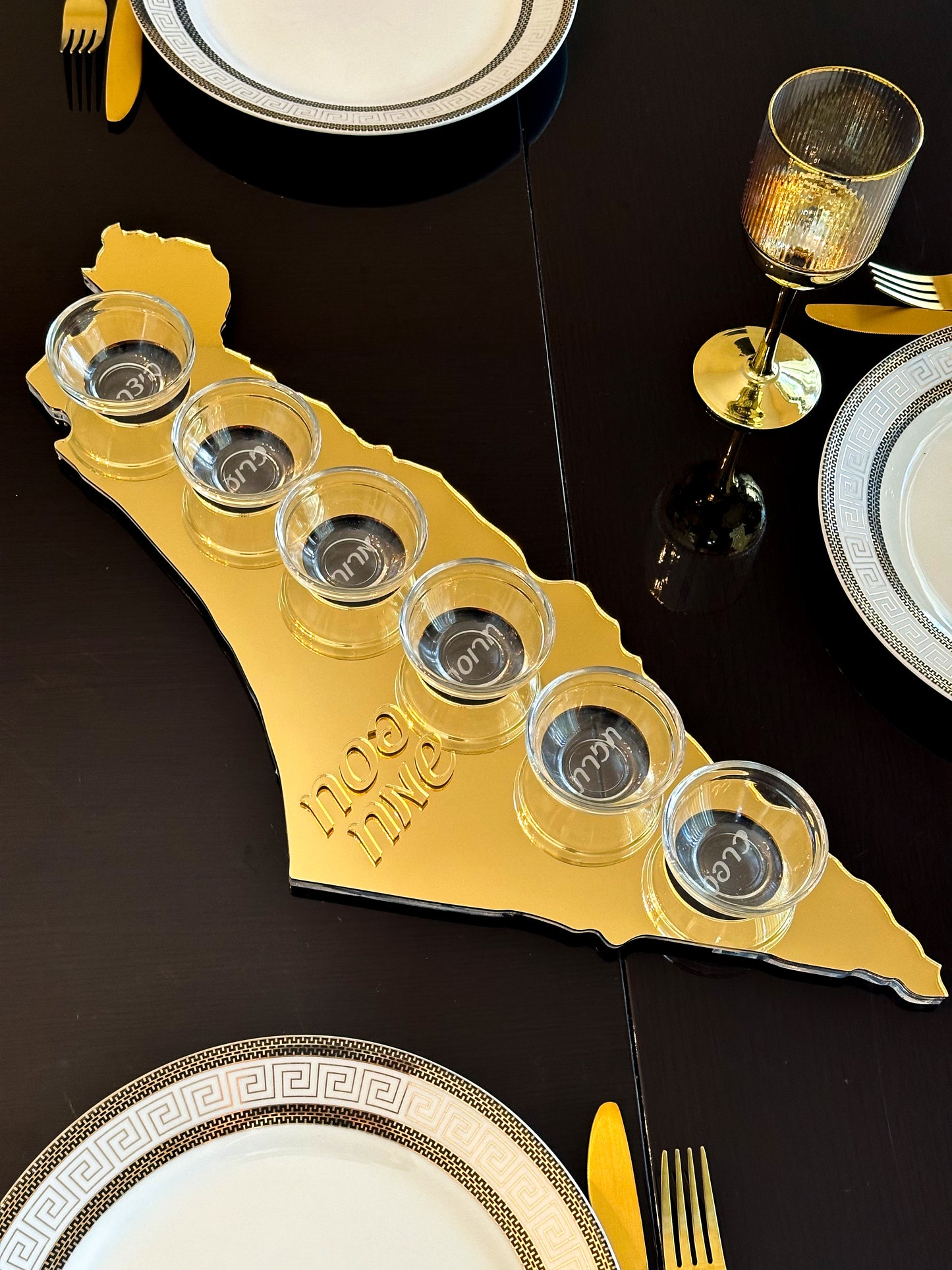 Israel-Shaped Passover Seder Tray